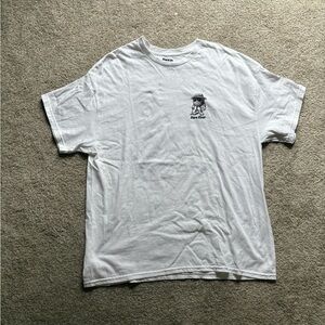 White Graphic golf Tee with Front Design